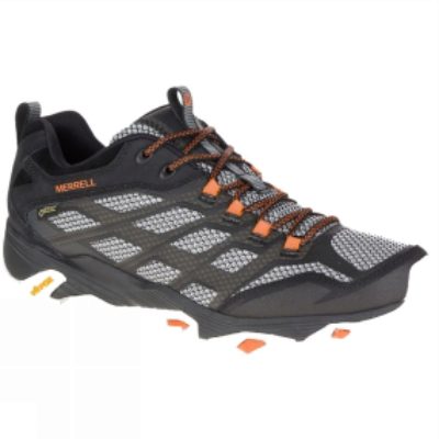 Merrell Mens Moab FST Gore-Tex Shoe Black/Orange